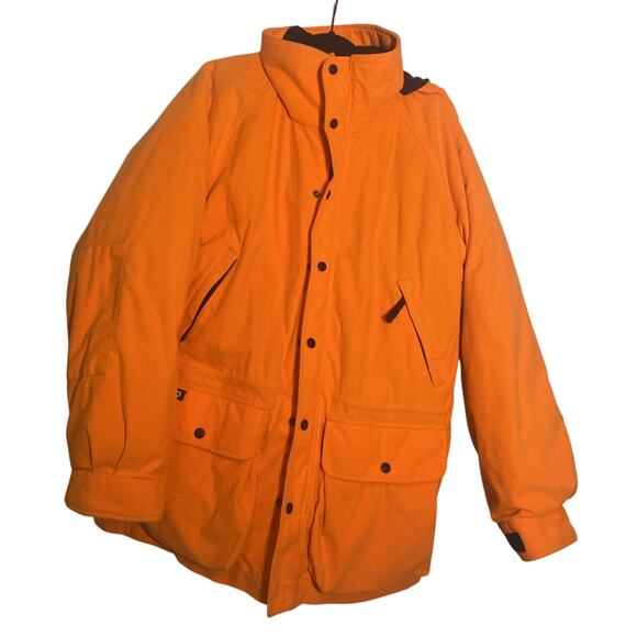 Gander Mountain Guide Series Jacket Mens M Blaze Orange Insulated Heavy Hunting - Picture 1 of 16